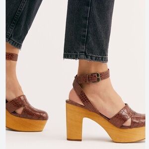 Matisse Free People Sunset Platform Croc Clogs